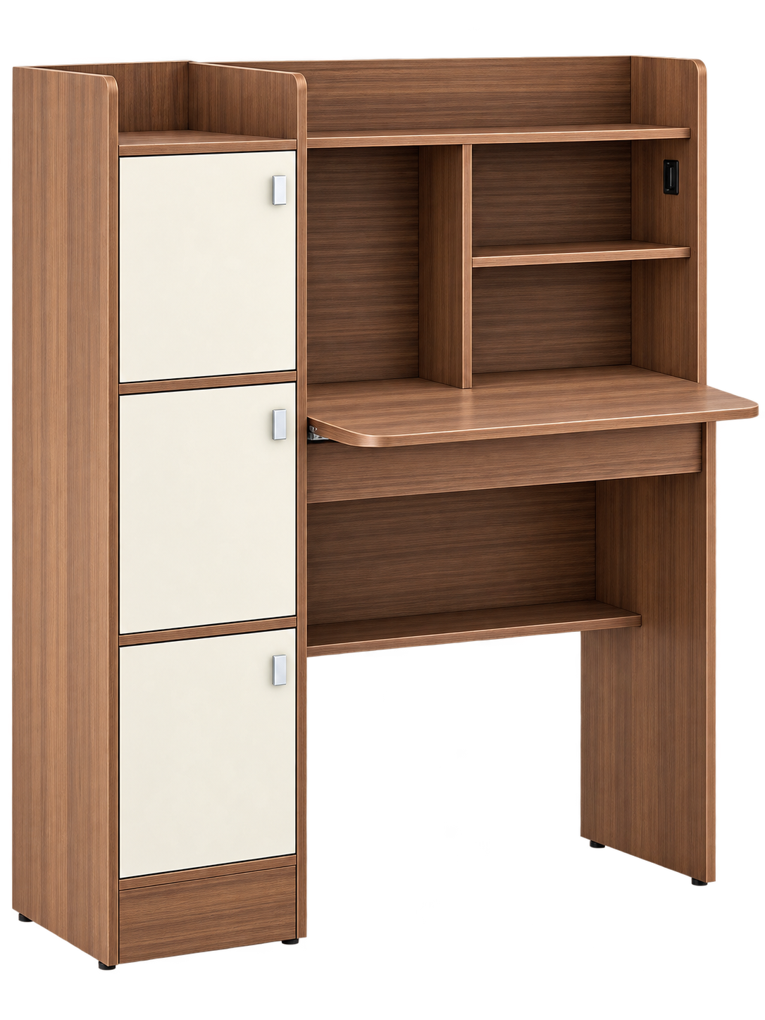 Study Table with Cabinet Storage