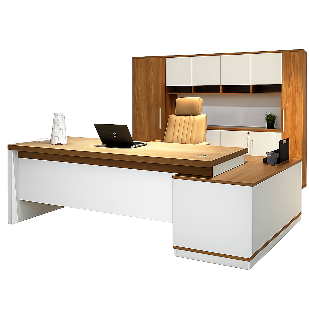 Premium Executive Table with Side-Return Storage