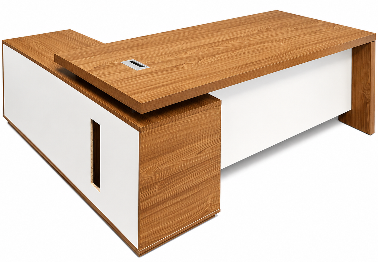 Premium Executive Table with Side Storage