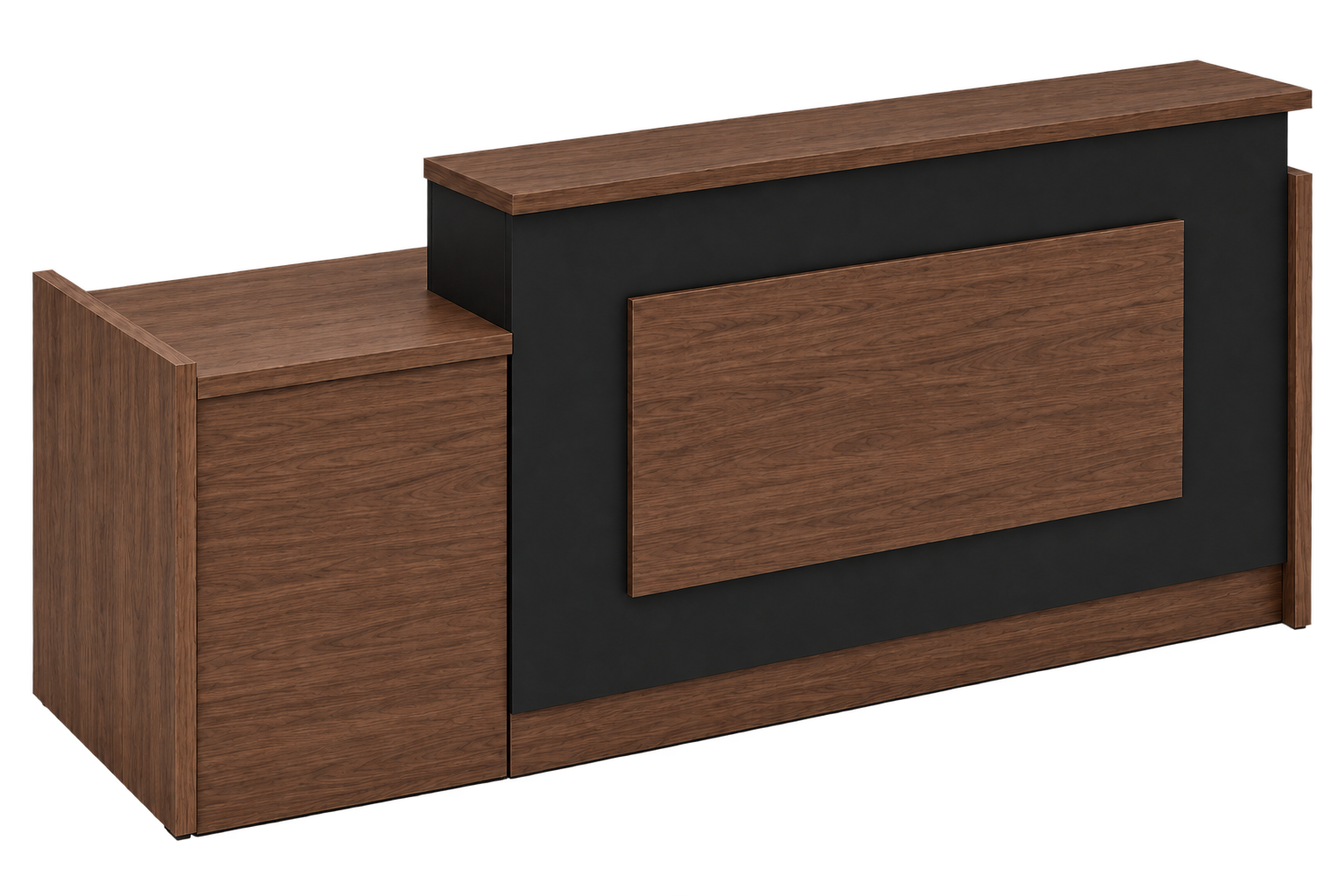 Minimalist Reception Desk with Side Worktop