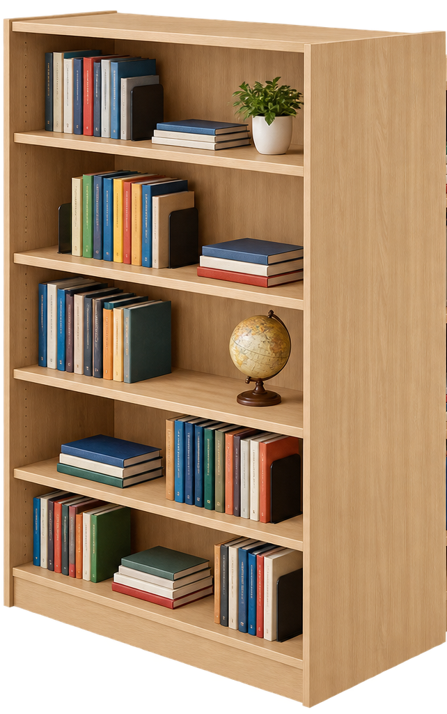 Double-Sided Library Book Rack