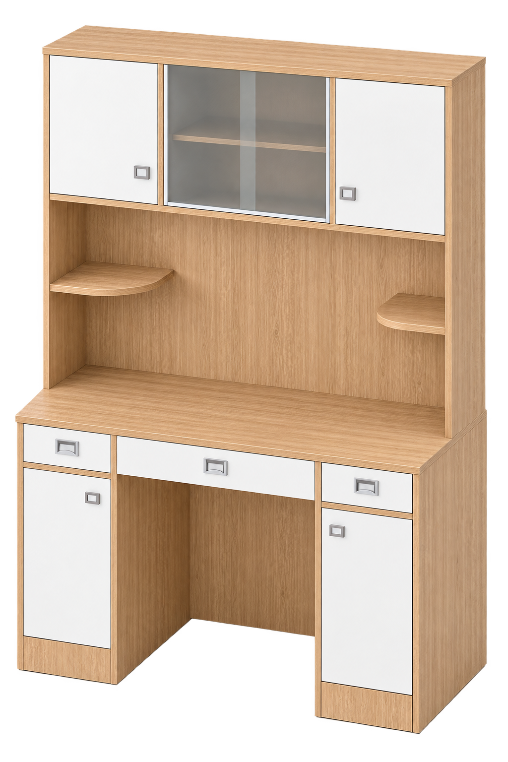 Study Table with Overhead Storage