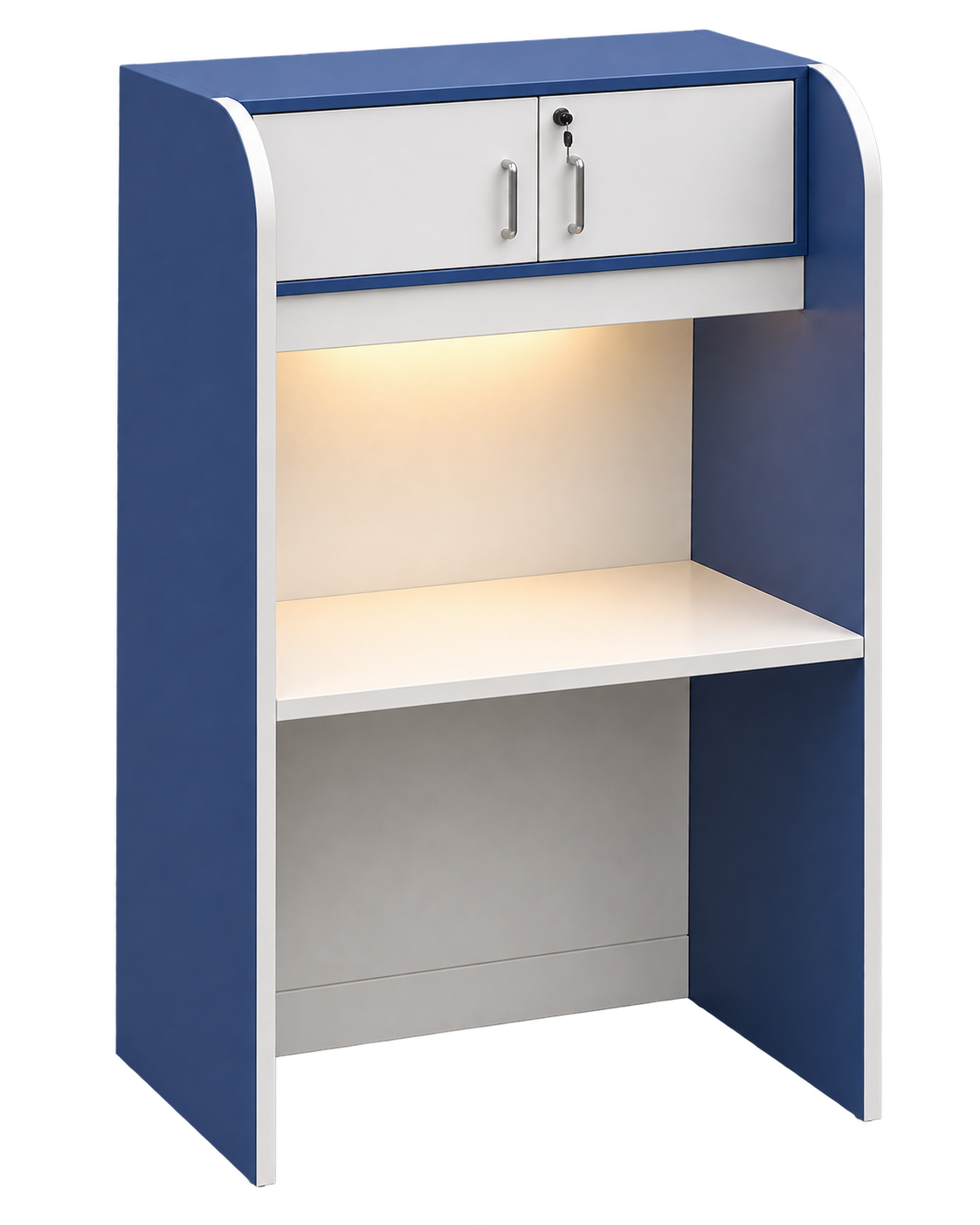Self Study Station with Overhead Storage
