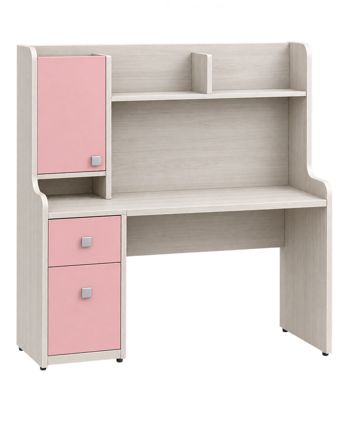 Kids Study Desk with Storage Hutch