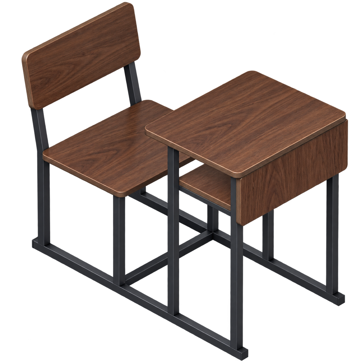 Single-Seater Integrated Desk & Chair