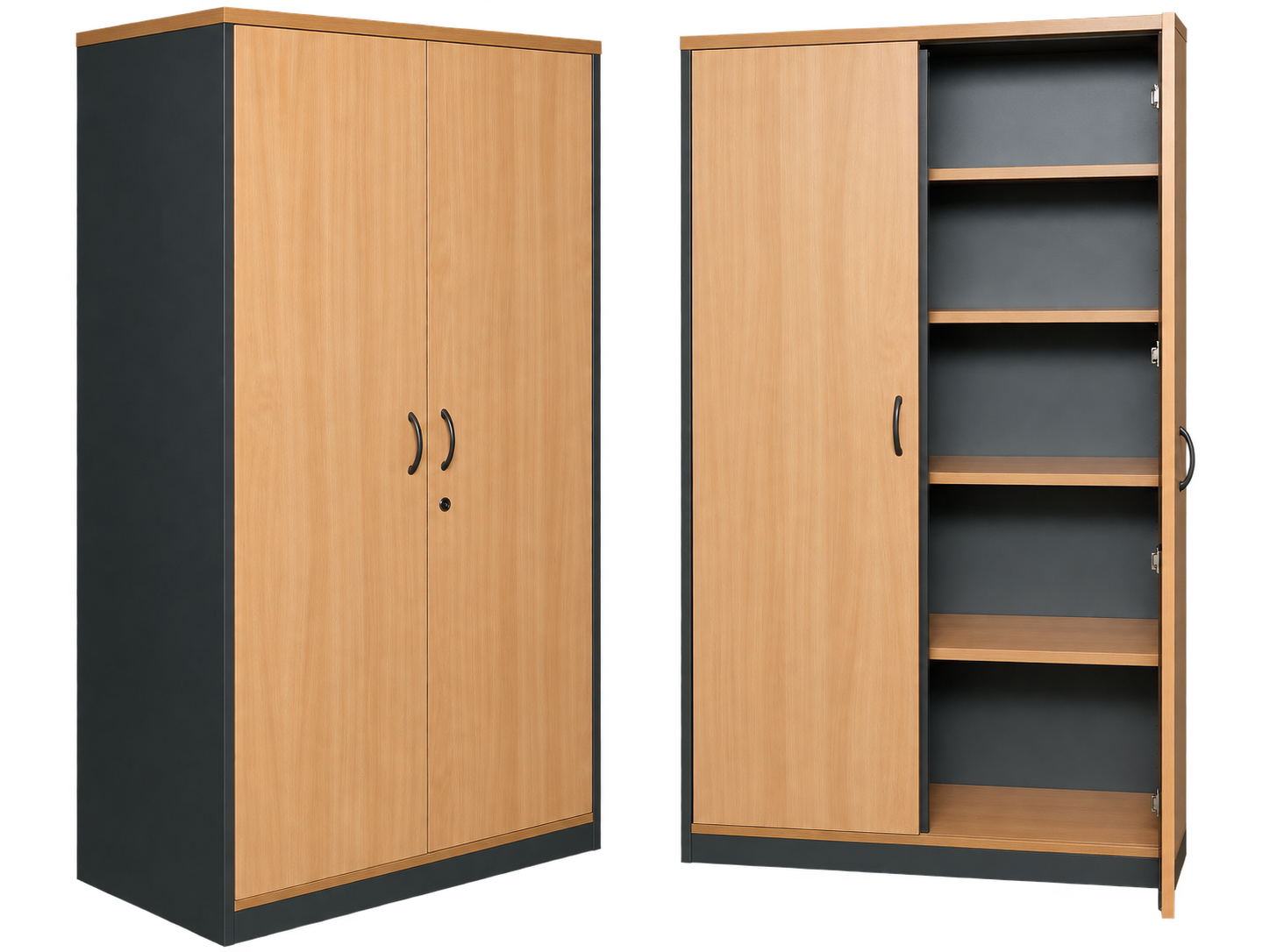 Full-Height Double-Door Office Storage Cabinet