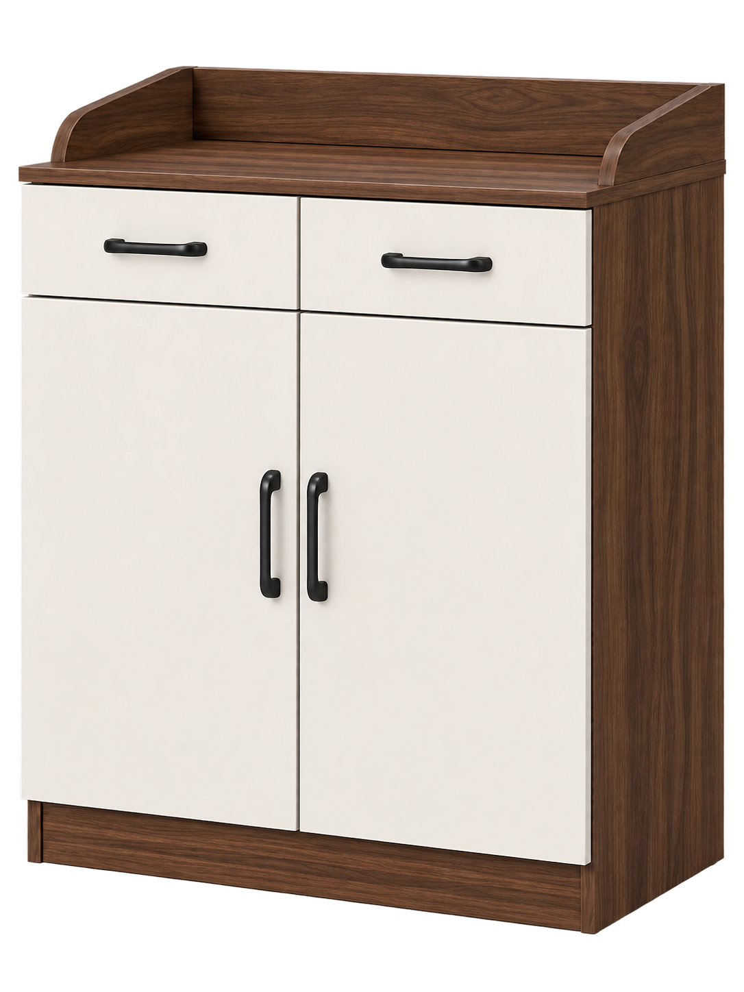Two-Door, Two-Drawer Office Storage Cabinet