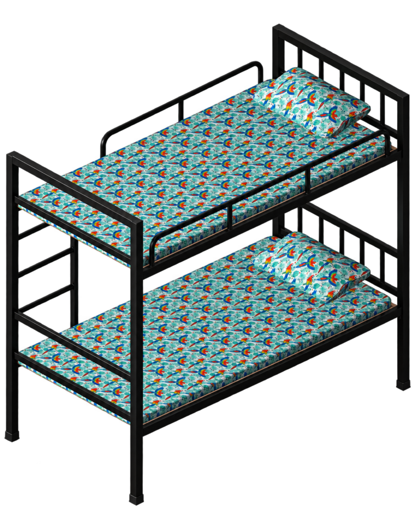 Standard Two Tier Metal Bunk Bed